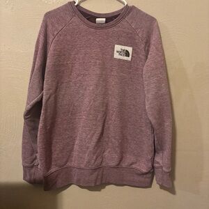 The North Face Women's Heathered Purple Crewneck Sweater